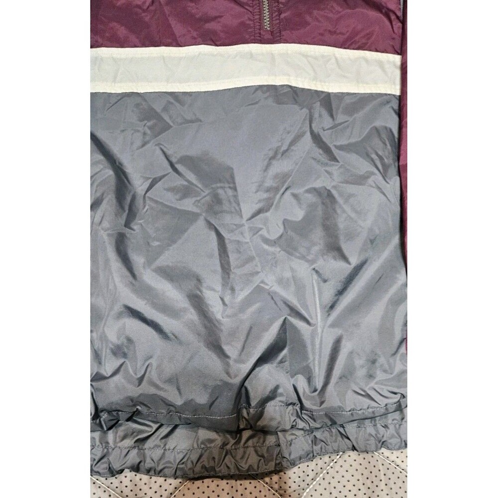 Vintage Adidas Windbreaker Pullover Jacket Half Zip Colorblock 3 Stripe Mens XL - Picture 10 of 16